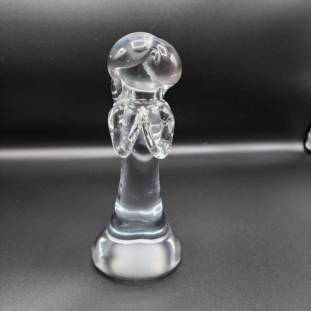 Vintage Art Glass Angel Figure Handcrafted Signed Lyn78 Holiday Decor - Picture 15 of 16